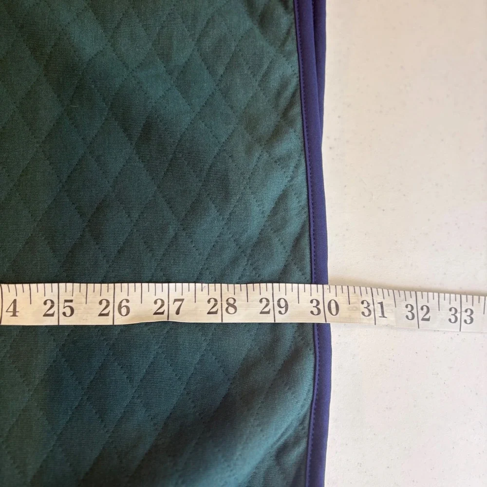 Holderness & Bourne The Sullivan Quilted Pullover XXL Pine Navy Golf Pullover